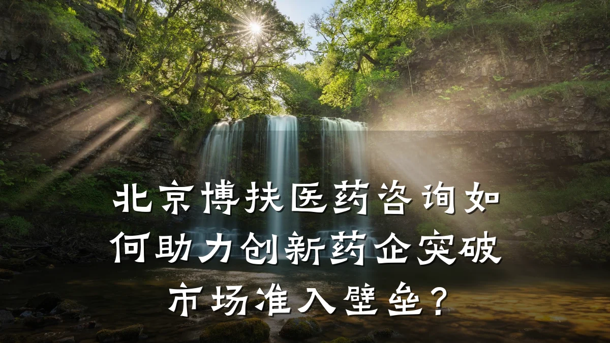 北京博扶医药咨询如何助力创新药企突破市场准入壁垒?