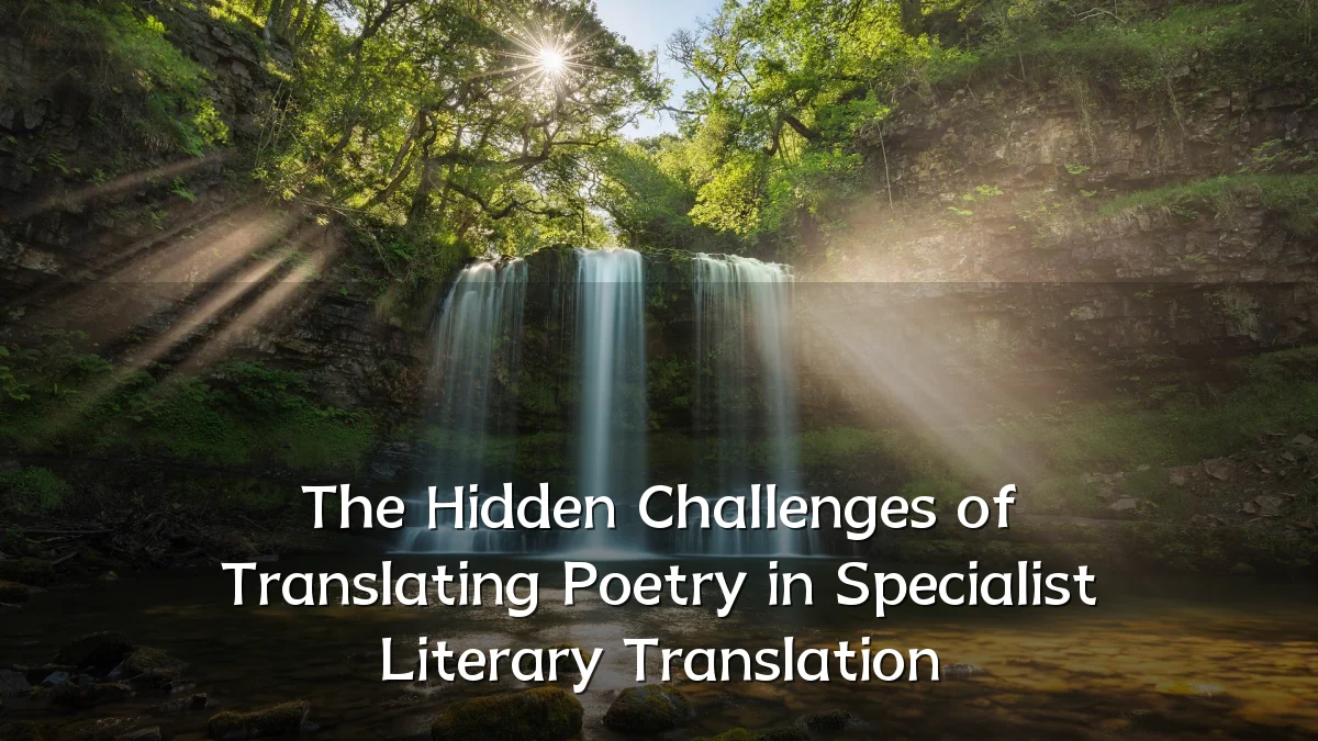 The Hidden Challenges of Translating Poetry in Specialist Literary Translation