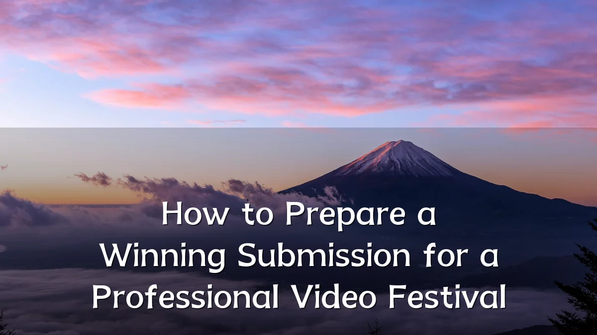 How to Prepare a Winning Submission for a Professional Video Festival
