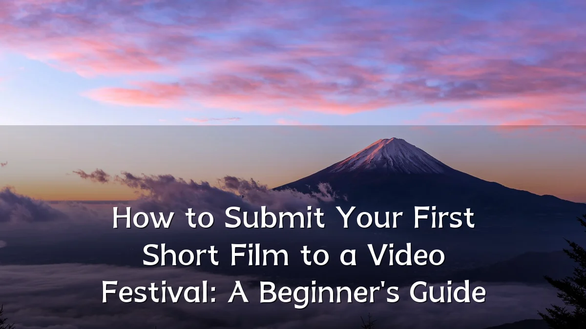 How to Submit Your First Short Film to a Video Festival: A Beginner's Guide