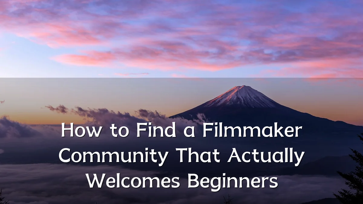 How to Find a Filmmaker Community That Actually Welcomes Beginners