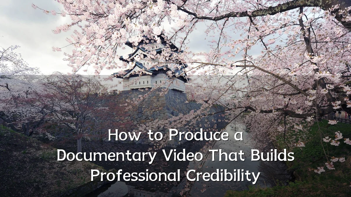 How to Produce a Documentary Video That Builds Professional Credibility