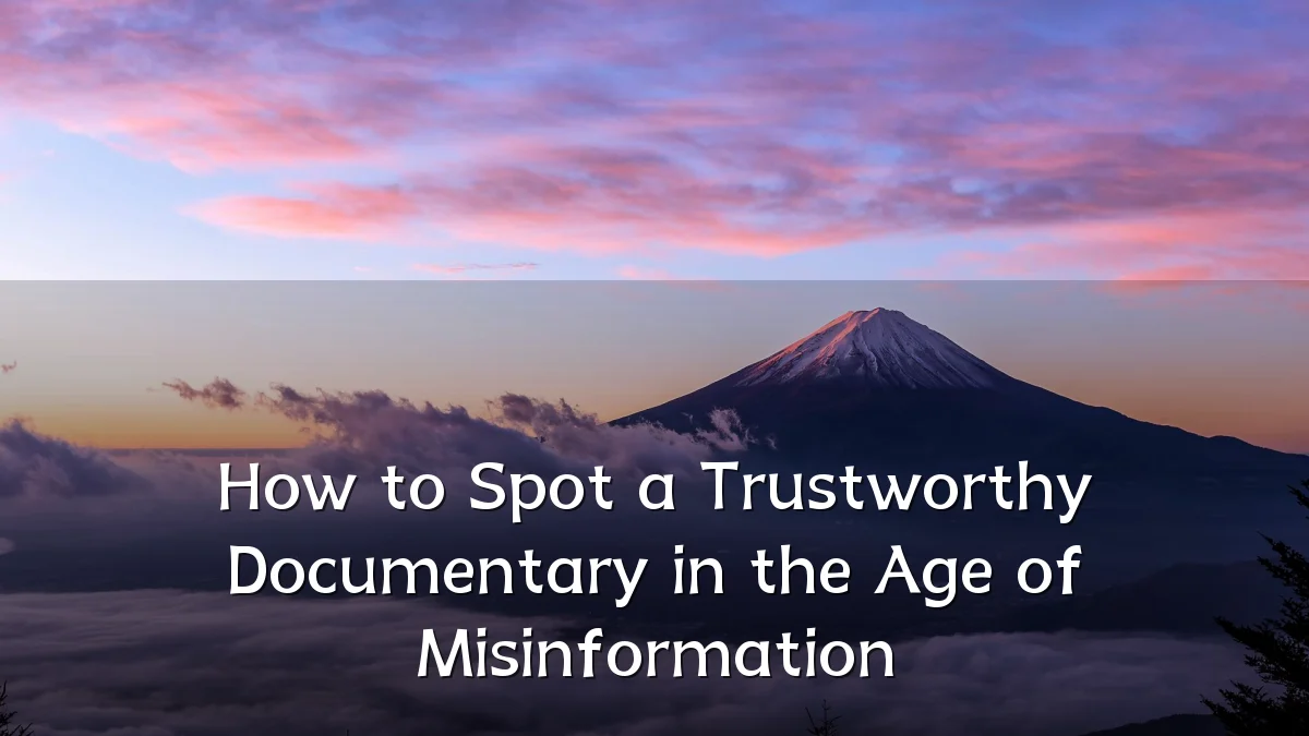 How to Spot a Trustworthy Documentary in the Age of Misinformation
