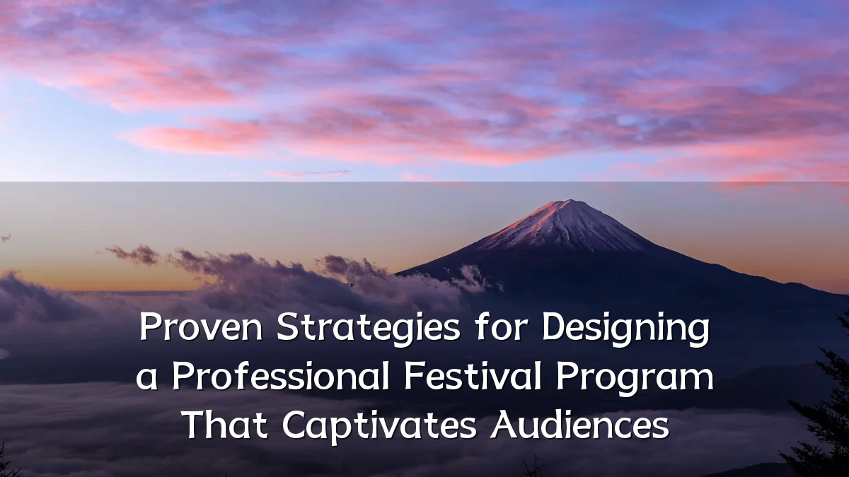 Proven Strategies for Designing a Professional Festival Program That Captivates Audiences