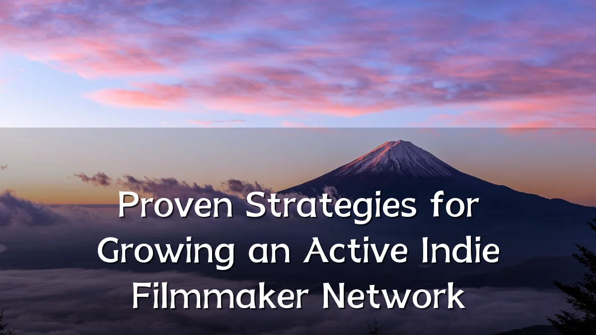Proven Strategies for Growing an Active Indie Filmmaker Network